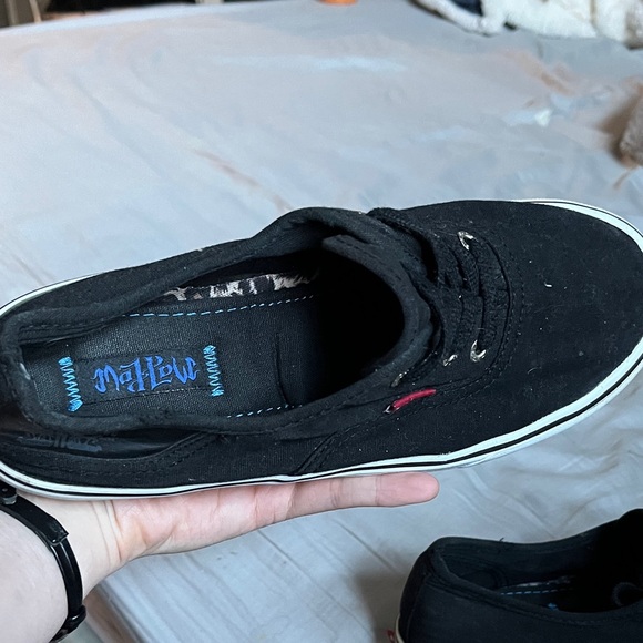 Levi's Black Canvas Sneakers with White Soles - Picture 5 of 8